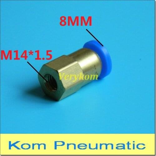 10pcs/lot APCF PCF Pneumatic 8MM Tube Push In M14*1.5 Female Straight Air Fitting Pipe Hose Connector PCF8-M14*1.5