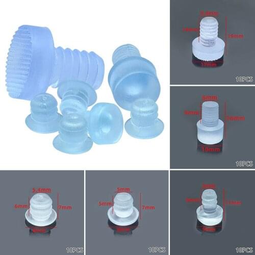 10Pcs Cabinet Anti Collision Particle Embedded Anti-collision Particle Thickness 3MM Mute Particle Noise Pad Transparent Rubber