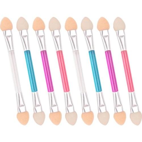 1200pcs/lot Multi Double-headed Eye Shadow Stick Latex Cotton Head Eye Brush Eyeshadow Applicator Makeup Tools HA1898