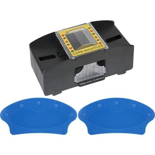 2 Deck Automatic Card Shuffler and Card Holders Tournament Poker Shuffling