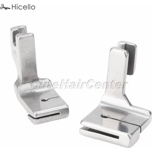 2PCS/set P5+P5W Industrial Flatcar Sewing Machine Wrinkled Foot Steel Presser Feet Gathering Folding accessory Hicello