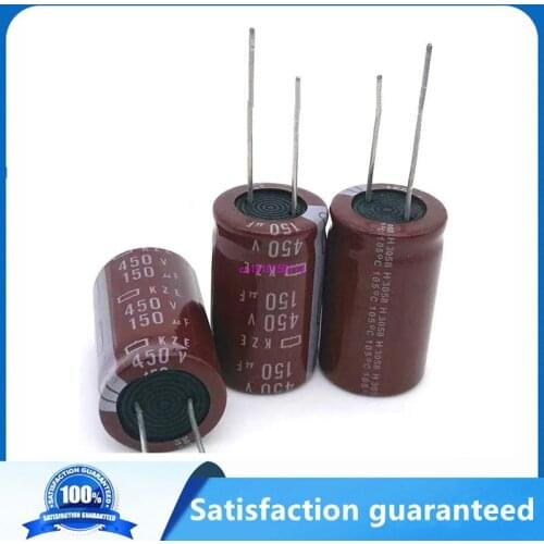 2pcs/lot RA03 450V 150UF size 18*30MM high frequency low impedance 450V150UF aluminum electrolytic capacitor 20