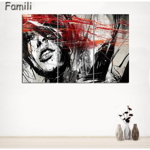 3Pcs/set Graffiti painting Canvas Prints Classical Oil Painting Picture Printed On Canvas Unframed Modern Abstract Wall Painting