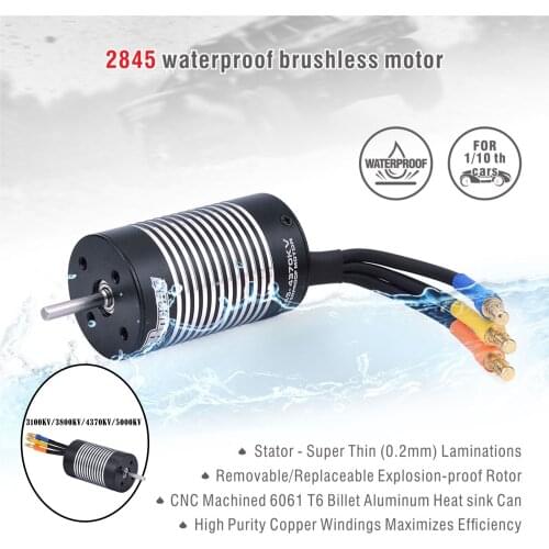 RC Car 2845 Waterproof Brushless Motor Replacement for WLtoys 10428 12428 1:12 Scale RC Buggy Parts Accessories
