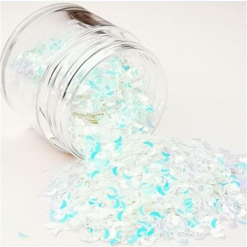 Pailettes 3mm Moon Ultrathin Sequins Nail Art Glitter Mini Paillette PET Sequin Nail Decor Manicure Material Confetti Glitter 8g