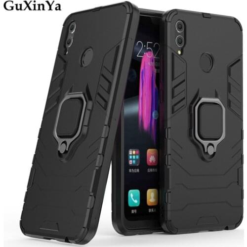 Guxinya Phone Cases For Huawei Honor 8X Case Luxury Armor Magnetic Ring Cover For Honor 8X Shell For Huawei Honor 8X Fundas 6.5"