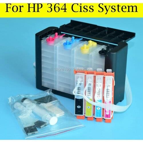 CISS For HP364 Or For HP 364XL Ciss System For HP B110C B110E B209A B210A B210C B210B 3070A 3520 Printer With Auto Reset Chip