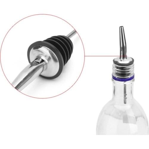 Stainless Steel Whisky Liquor Oil Wine Bottle Pourer Cap Spout Stopper Mouth Dispenser Bartender Kitchen Tools Bar Accessories