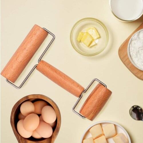 Double-headed Beech Wooden Wood Color Rolling Pin Baking Tools for Cakes Bakery Accessories Kitchen Gadgets Baking Tools