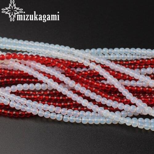 Crystal Glass Loose Beads Opalescence Glaze Round Beads 4mm 70PCS/lot For DIY Jewelry Making Accessories