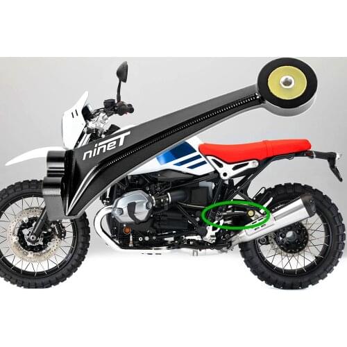 Motorcycle Exhaust Muffler Pipe Bracket Mount Holder For BMW R Nine T R 9T 2014 2015 2016