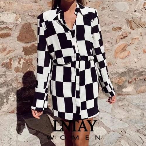 Модные платья в клетку LNTAY China At AliExpress