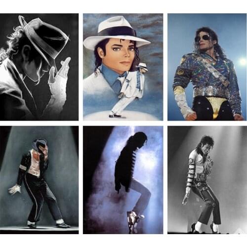 New 5D DIY Full Square/Round Diamond Painting Michael Jackson 3D Embroidery Cross Stitch Kits Rhinestone Mosaic Home Decor