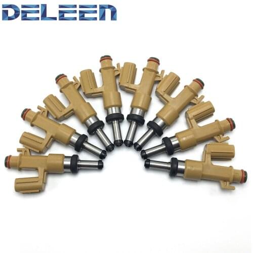 Deleen Set of 8x Fuel Injectors for 2007-2009 L exus LS460 LS600h GS460 Car Accessories
