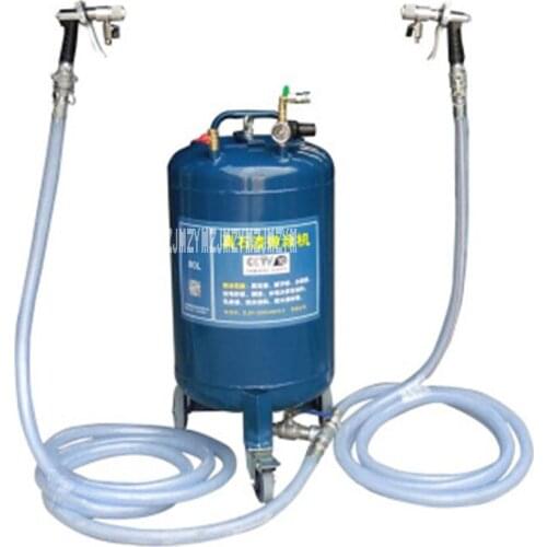 Small Multifunctional Real Stone Paint Spraying Machine 80L Pneumatic High Power Spraying Machine Mortar Coating Spray Machine