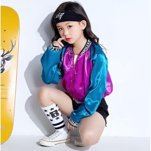 Songyuexia New Girls JAZZ Colour Jacket, Girls Jazz Dress Girls Hip-hop Dress