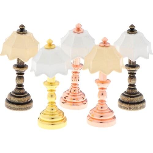 New 1:12 Dollhouse Miniature Lamp For Doll House Toy Children Baby Gift Toys