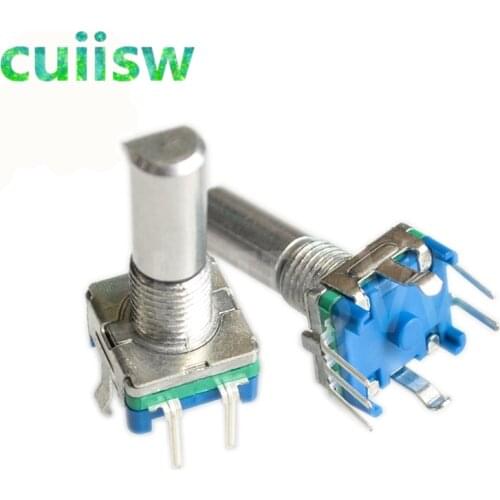 1PCS Original,Rotary encoder,code switch/EC11/ audio digital potentiometer,with switch,5Pin, handle length 20mm