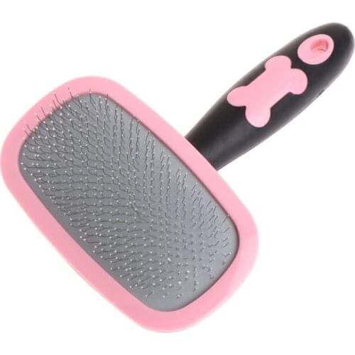 P15D Handle Shedding Hair Brush Pin Fur Grooming Trimmer Comb Tool For Pet Dog Cat