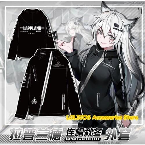 Game Arknights Lappland Casual Fashion Dust Coat Outerwear Men Women Autumn Winter Loose T-shirt Tops Jacket Cosplay