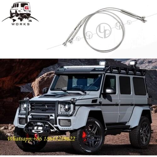 G Class W463 stainless steel wire for g500 g63 4x4 stain steel attaches with roof rack and brush guard