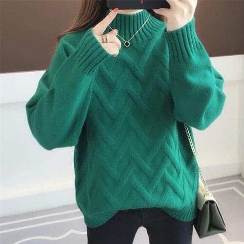 Pullover Sweater Women Autumn Winter Knit Sweater Loose Women Sweaters Plus Size Womens Jumper