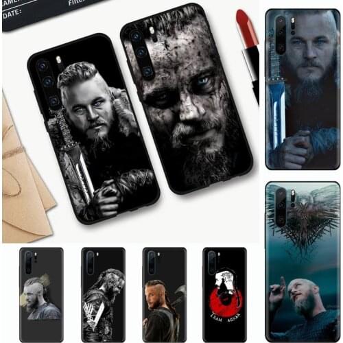 Ragnar Lothbrok Vikings Phone Case black For Huawei honor Mate mate P 10 9X 10i 20 30 40 y7 lite pro p smart 2019