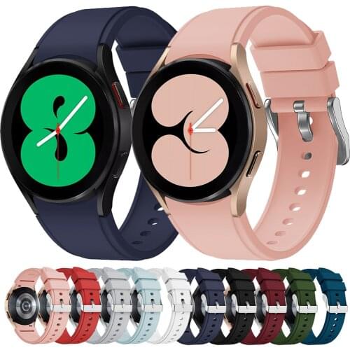 Strap For Samsung Galaxy Watch 4 classic 46mm 42mm smartwatch Silicone Ridge Sport Bracelet Galaxy Watch 4 44mm 40mm band