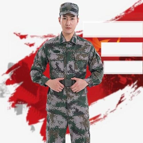 Army Outdoor Military Uniform Woodland Camouflage Tactical Men Clothing Special Forces Combat Shirt Soldier Training Clothes Set