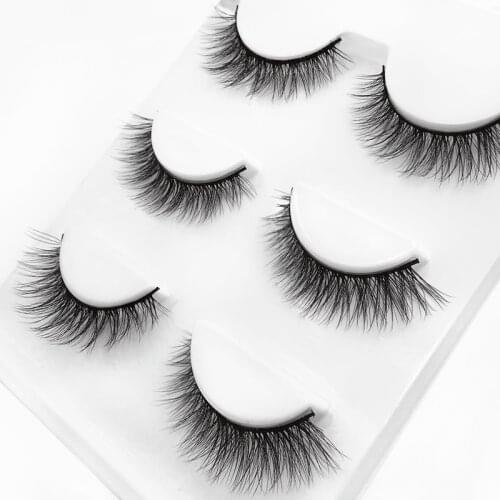 YSDO 3 Pairs 3D Mink EyeLashes Volume Long Lashse Dramatic Wispy Lashes Faux Mink Lashes Fluffy Lashes Extension Tools Lashes