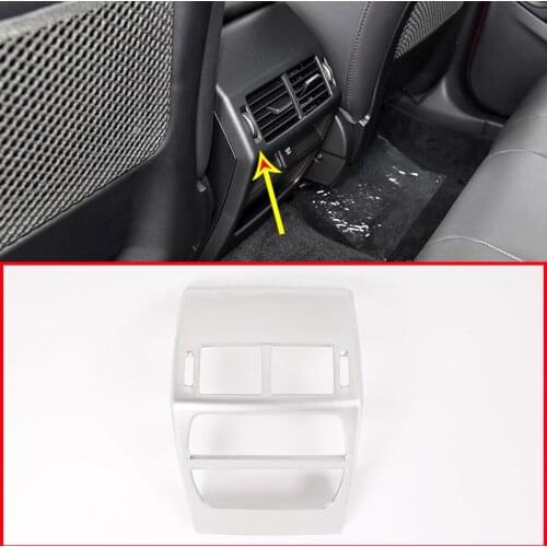 Rear Back Air Conditioning Vent Protection Frame Trim ABS Chrome Silver For Jaguar E-PACE 2018-2019 Car Accessories 1 Pcs