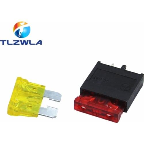 1PCS PA66 250V 30A Medium car insert fuse holder Horizontal fuse holder PCB fuse holder Car fuse holder