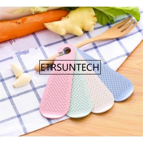 200pcs Manual Wheat Straw Ginger Garlic Grater Wasabi Grinding Plate Garlic Presses Tools Kitchen Gadgets Accessories Food
