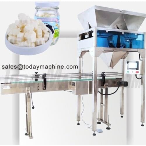 2020 New Condition and Capping Function Multiheads Weigher Nuts Bottle Packing Line