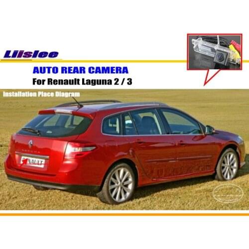 Liislee Car Parking Camera / Reverse Camera For Renault Laguna 2 / 3 / RearView Camera / License Plate Lamp OEM
