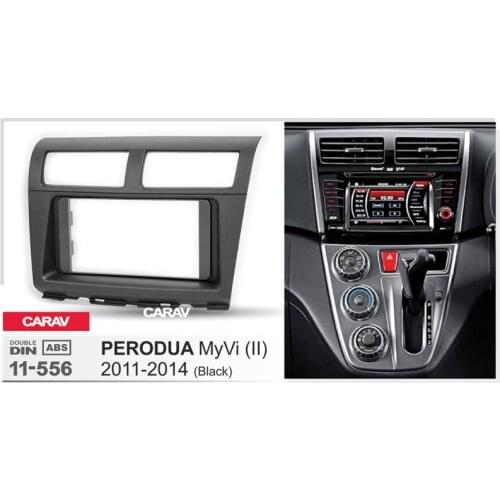 CARAV 11-556 Car Radio Fascia Panel for PERODUA MyVi (II) 2011-2014 Stereo Dash Facia Trim Surround CD Installation Kit