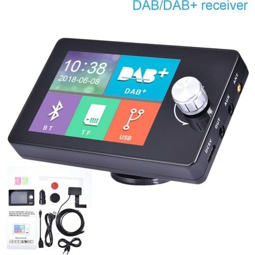 DAB+ Digital Car Radio 2.8 Inch Screen Hands-free Video Display FM Transmitter Receiver Car Radio MP3 Player Digital Broadcast