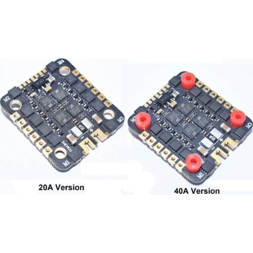 JHEMCU EM-20A/EM-40A 2-6S 20A Dshot600 BLHELI_S 4In1 ESC For FPV RC Quadcopter Remote Control Racing Drone Accessories Part