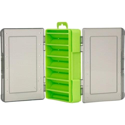 Mini Fishing Lures Fishing Tackle Box Double-Sided Bait Hook Storage Boxes Case Organizer Fishing Accessories 12 Grids Dropship