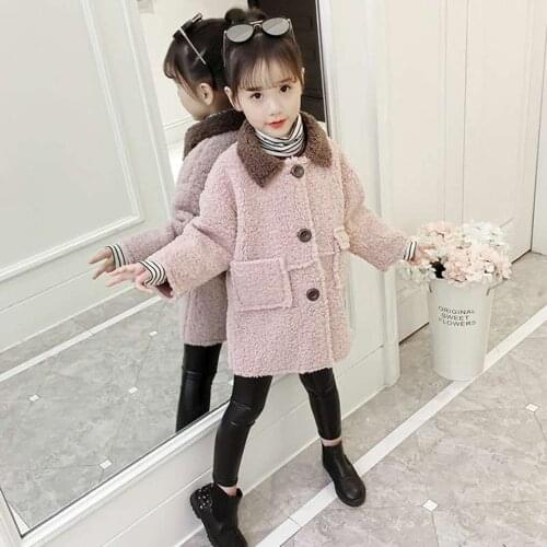 Autumn Winter Baby Girls Clothes Children Wear Fashion Solid Color Jackets Windbreaker Outwear Long Sleeve Thicken Girls Coats