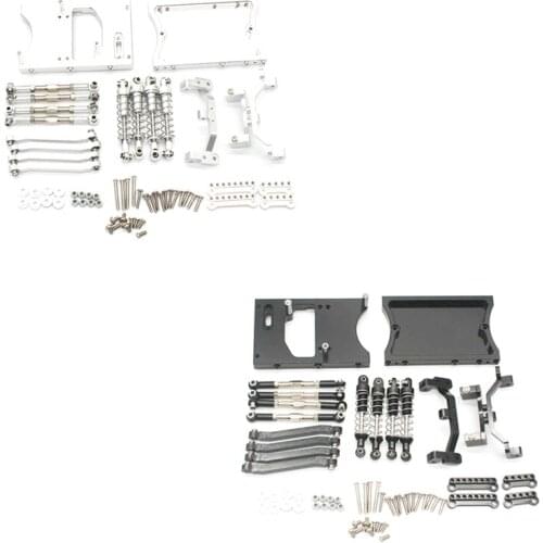 Metal Chassis Pull Rods Servo Fixed Mount Bracket Shock Absorber For MN D90 D91 MN99S 1/12 RC Car Upgrade Parts