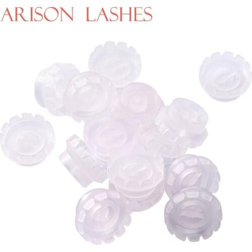 100/200pcs False Eyelashes Blooming Cups Planting Grafting Rapid Bloom Sun Flower Glue Cup Fan Eyelash Extension Makeup Tools