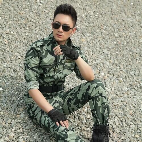 New Arrive Mens Clothing Army Men Tactical Camouflage Military Uniform Army Combat Suits Camouflage Jacket + Pants