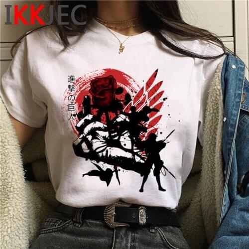 Attack on Titan Shingeki No Kyojin clothes t-shirt men kawaii casual tumblr streetwear harajuku t shirt