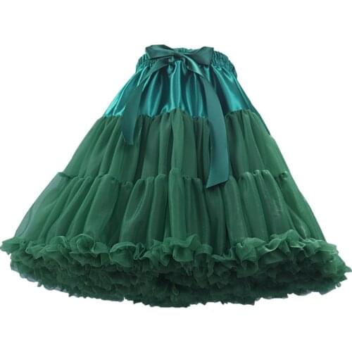 Petticoat For Wedding Dress Women Green Lolita Underskirt Tulle Short Under Dress 2022