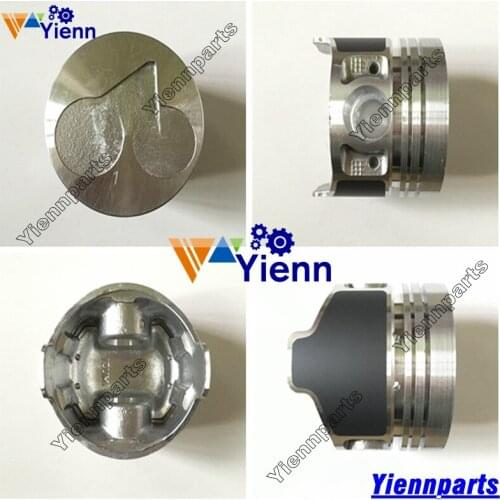 V1505 Piston 16060-21110 With Pin And Clips For Kubota KX71H KX91-2 Excavators V1505BH Diesel Engine Repair Parts