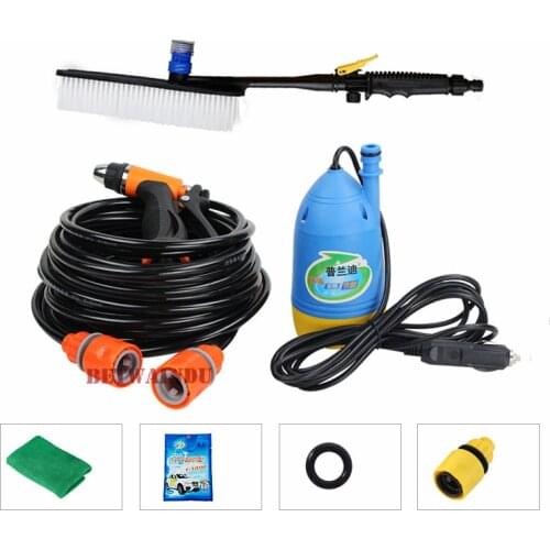 80W Portable High Pressure Car Washer 12V Pressure Water Gun Car Washing Machine