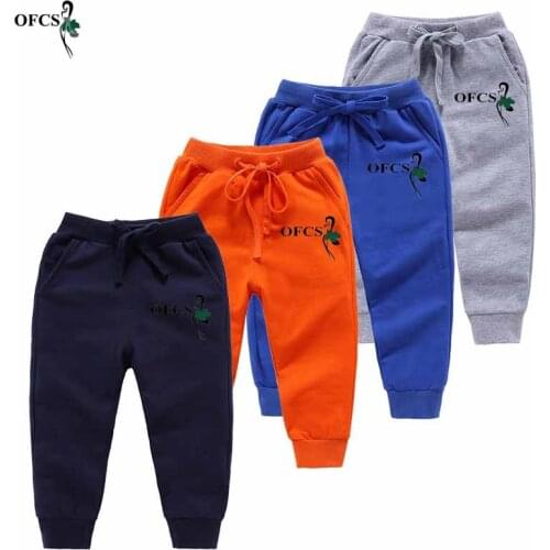 Retail New Leisure Pants Colorful Solid Boys Girls Casual Sport Pants Jogging Enfant Garcon Kids Children Trousers 2-12 Year