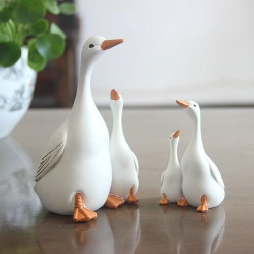 Mother Duck Yard Decor Home Decoration Cute Chick Decoration Crafts Mothers Day Resin New Acrylic Gardening Ornaments Gift