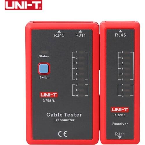 UNI-T Cable Tester LAN Auto Network Tester Ethernet Telephone HDMI Repair Tool LED Tester UT681L UT681C UT681HDMI